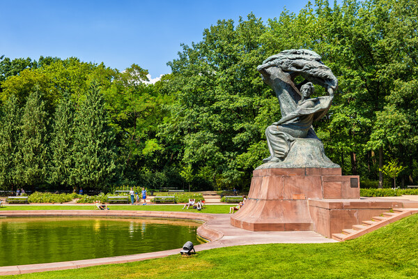 Chopin Monument in Lazienki Park in Warsaw Picture Board by Artur Bogacki