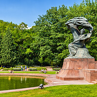 Buy canvas prints of Chopin Monument in Lazienki Park in Warsaw by Artur Bogacki