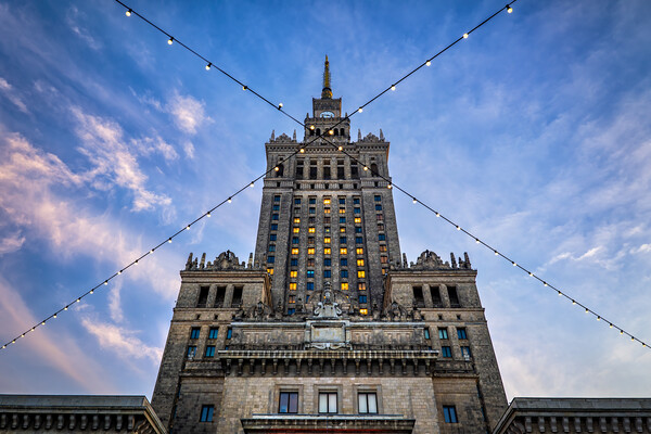 Palace of Culture and Science in Warsaw Picture Board by Artur Bogacki