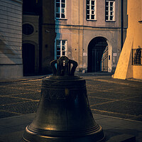 Buy canvas prints of Wishing Bell In Old Town of Warsaw In Poland by Artur Bogacki