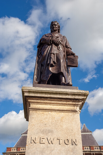 Sir Isaac Newton Statue In Grantham Picture Board by Artur Bogacki