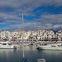 Buy canvas prints of Puerto Banus Marina on Costa del Sol in Spain by Artur Bogacki