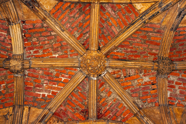 Exchequer Gate Medieval Ceiling In Lincoln Picture Board by Artur Bogacki