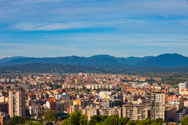 Girona City Cityscape In Spain Picture Board by Artur Bogacki