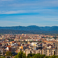 Buy canvas prints of Girona City Cityscape In Spain by Artur Bogacki