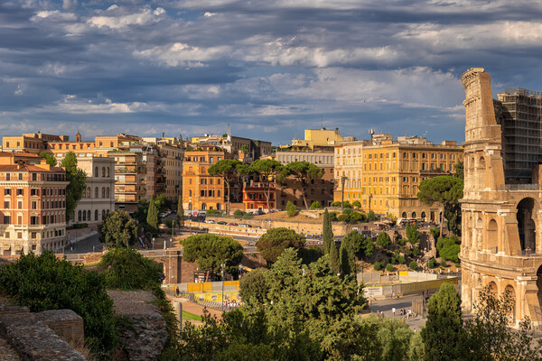 City of Rome at Sunset in Italy Picture Board by Artur Bogacki