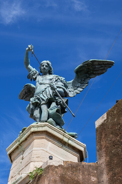 Michael the Archangel at Castel Sant Angelo Picture Board by Artur Bogacki