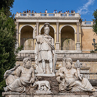 Buy canvas prints of Fontana della Dea Roma in Rome by Artur Bogacki