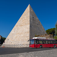 Buy canvas prints of Pyramid of Cestius in Rome by Artur Bogacki