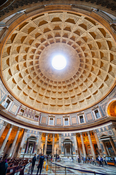 Pantheon Interior in Rome Picture Board by Artur Bogacki