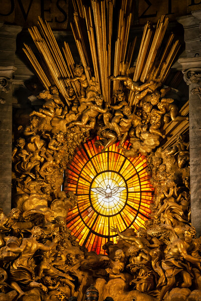 Dove of the Holy Spirit in St Peter Basilica Picture Board by Artur Bogacki
