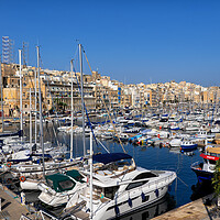 Buy canvas prints of Senglea Skyline And Marina In Malta by Artur Bogacki