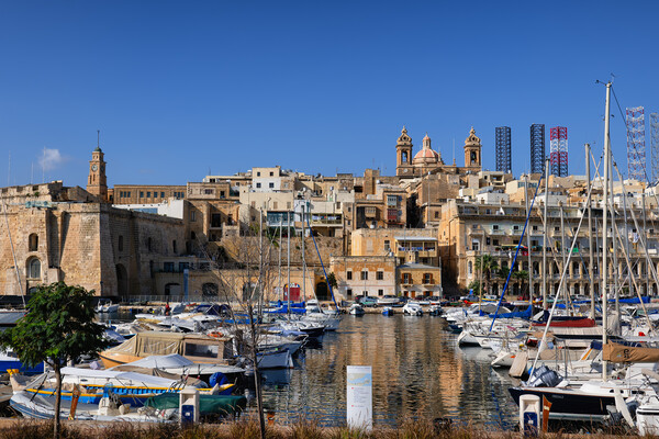 City Skyline of Senglea in Malta Picture Board by Artur Bogacki