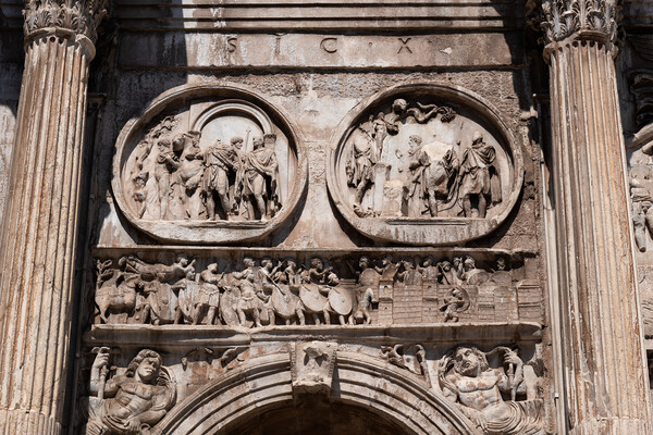 Arch of Constantine Reliefs Picture Board by Artur Bogacki