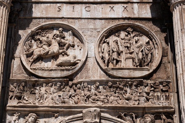 Arch of Constantine Ancient Reliefs Picture Board by Artur Bogacki