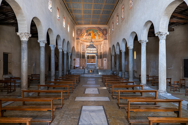 Basilica of San Giorgio in Velabro Interior Picture Board by Artur Bogacki