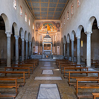 Buy canvas prints of Basilica of San Giorgio in Velabro Interior by Artur Bogacki