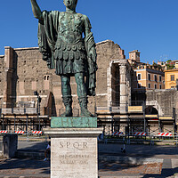 Buy canvas prints of Roman Emperor Nerva Statue In Rome by Artur Bogacki
