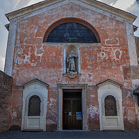 Buy canvas prints of Church of San Bonaventura al Palatino in Rome by Artur Bogacki