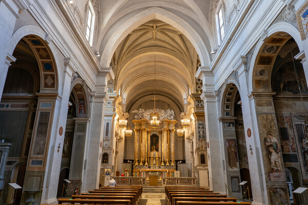 Trinita dei Monti Church Interior in Rome Picture Board by Artur Bogacki