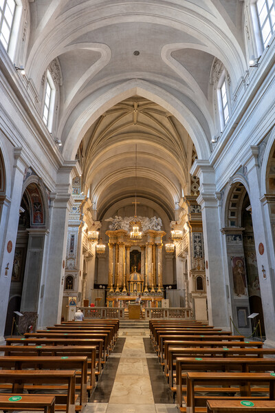 Trinita dei Monti Church Interior in Rome Picture Board by Artur Bogacki