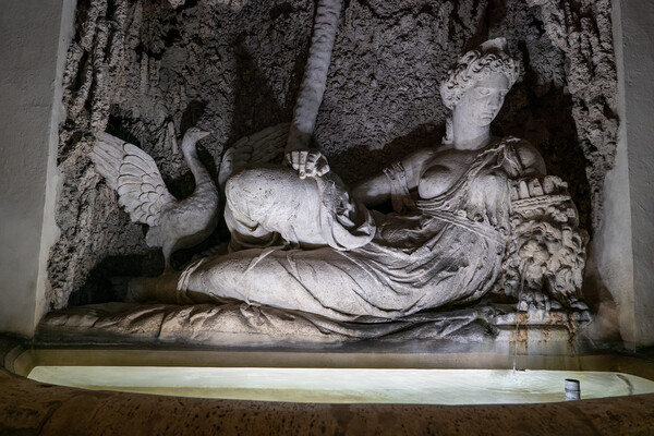 Goddess Juno Fountain At Night In Rome Picture Board by Artur Bogacki