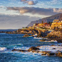 Buy canvas prints of Puerto de Santiago in Tenerife at Sunset by Artur Bogacki