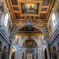 Buy canvas prints of Basilica of St. Bartholomew on the Island in Rome by Artur Bogacki