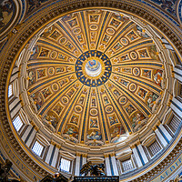 Buy canvas prints of Dome of Papal Basilica of St Peter in Vatican by Artur Bogacki