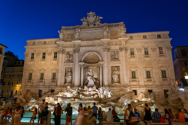 Night at Trevi Fountain in Rome Picture Board by Artur Bogacki