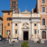 Buy canvas prints of San Silvestro in Capite in Rome by Artur Bogacki