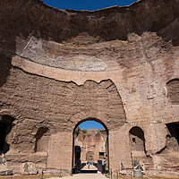 Buy canvas prints of Ancient Baths of Caracalla Ruins in Rome by Artur Bogacki