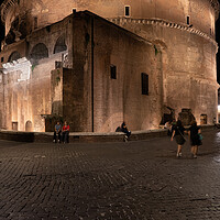 Buy canvas prints of Pantheon at Night in Rome by Artur Bogacki