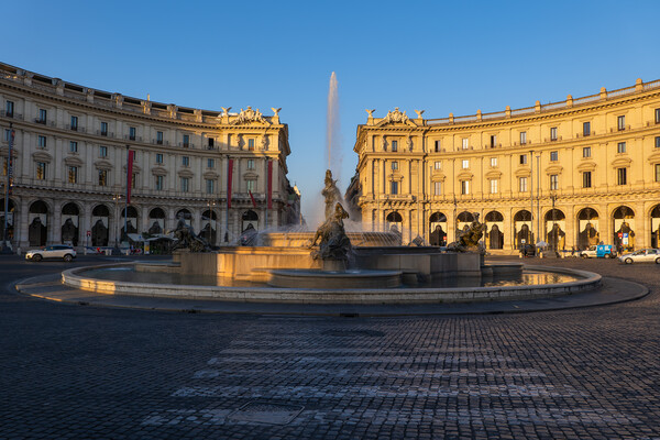 Piazza della Repubblica in Rome at Sunrise Picture Board by Artur Bogacki