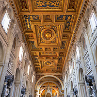 Buy canvas prints of Basilica of St John Lateran Interior In Rome by Artur Bogacki