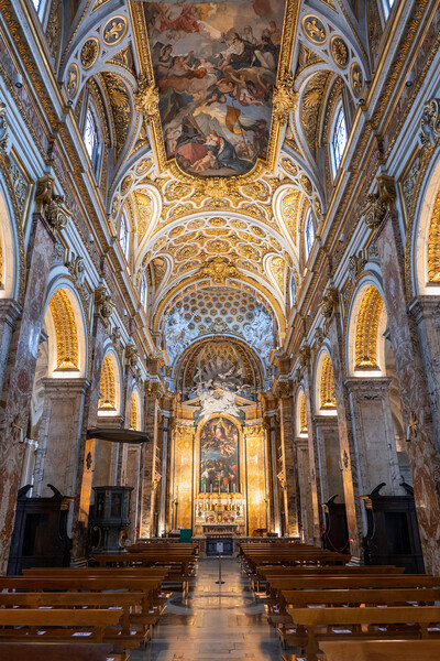 Church of St Louis of the French Interior in Rome Picture Board by Artur Bogacki