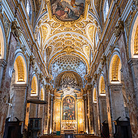 Buy canvas prints of Church of St Louis of the French Interior in Rome by Artur Bogacki