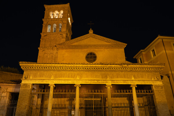 Basilica of San Giorgio in Velabro at Night Picture Board by Artur Bogacki