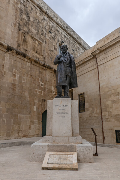 Statue of Pawlu Boffa in Valletta Picture Board by Artur Bogacki