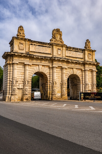 Portes des Bombes Gate in Malta Picture Board by Artur Bogacki