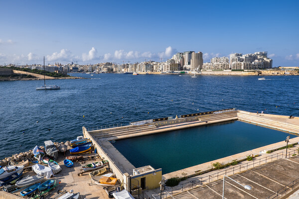 Valletta United Waterpolo Club Pitch Picture Board by Artur Bogacki