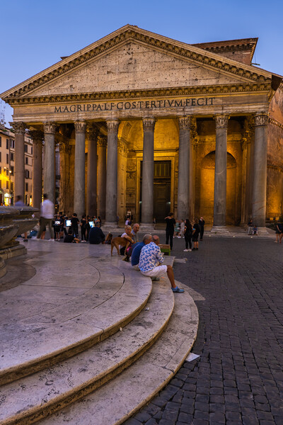 Pantheon from Piazza della Rotonda in Rome Picture Board by Artur Bogacki