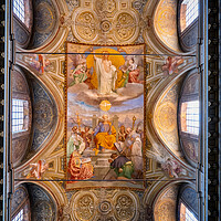 Buy canvas prints of Church of San Rocco Vault in Rome by Artur Bogacki