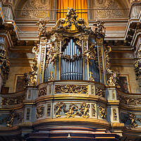 Buy canvas prints of Organ in Church of San Rocco in Rome by Artur Bogacki
