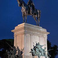 Buy canvas prints of Giuseppe Garibaldi Monument at Night in Rome by Artur Bogacki
