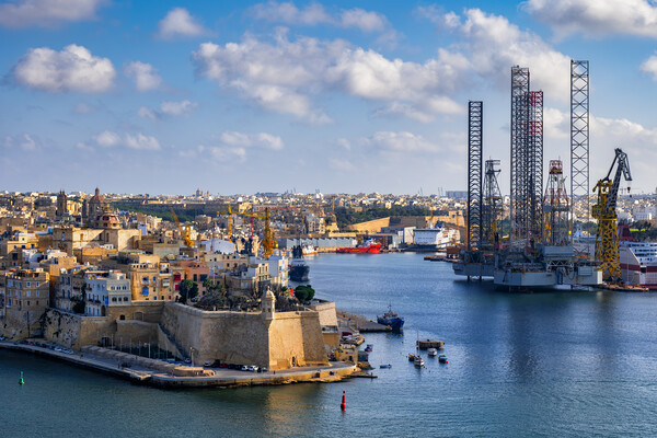 City of Senglea Cityscape in Malta Picture Board by Artur Bogacki