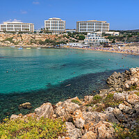 Buy canvas prints of Golden Bay Resort In Malta by Artur Bogacki