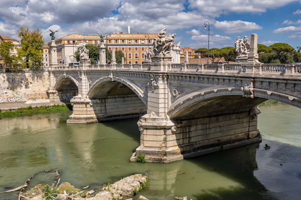 Ponte Vittorio Emanuele II In Rome Picture Board by Artur Bogacki