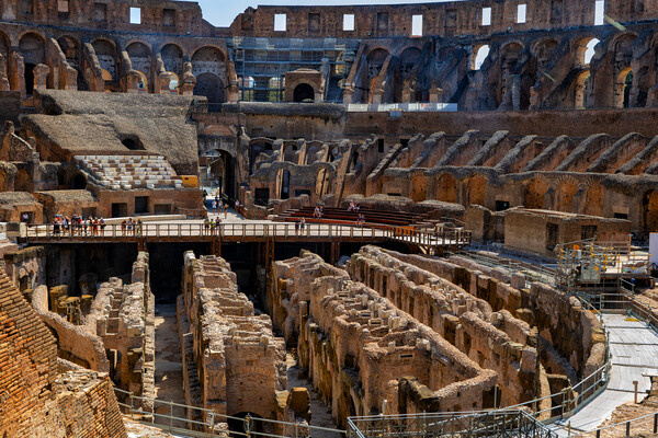 Colosseum Arena With Hypogeum Picture Board by Artur Bogacki