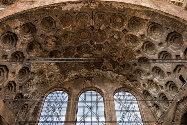 Basilica of Maxentius and Constantine Coffered Vault Picture Board by Artur Bogacki